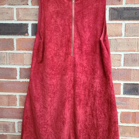 Altar'd State Red Faux Suede Dress - Picture 6 of 9